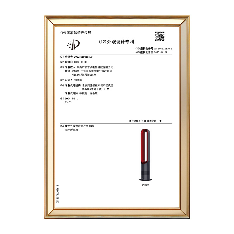 Original Chinese design patent publication CN 307812676 S